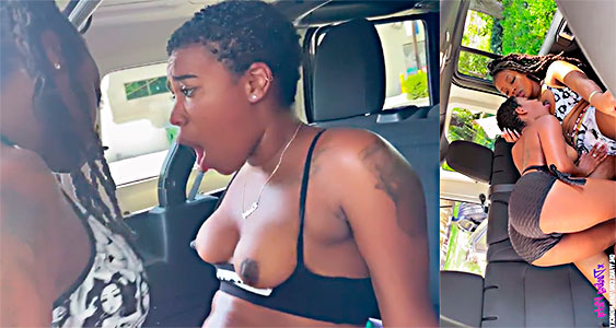 black lesbians fuck at noon in the same car