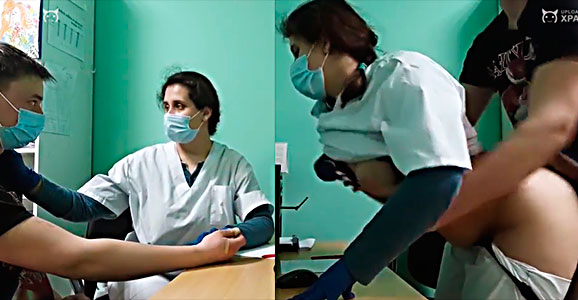 doctor seduces the patient and fucks him in the same office