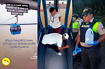Policias De Ecuador Pillan A Pareja Follando En El Teleférico Aerovía